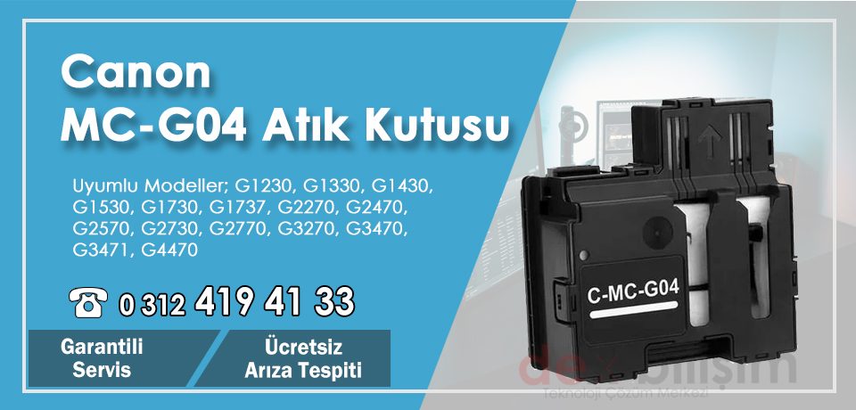 Canon MC-G04 Orjinal – Muadil Atık Kutusu Değişimi