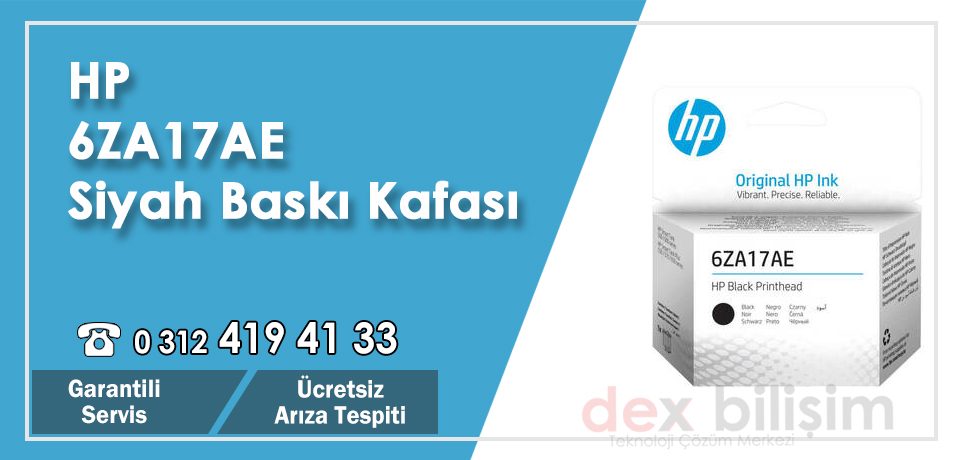 HP 6ZA17AE Siyah Baskı Kafası