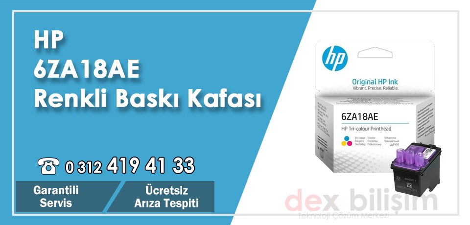 HP 6ZA18AE Renkli Baskı Kafası